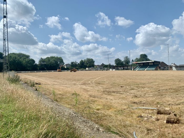 field being cleared for a pitch project